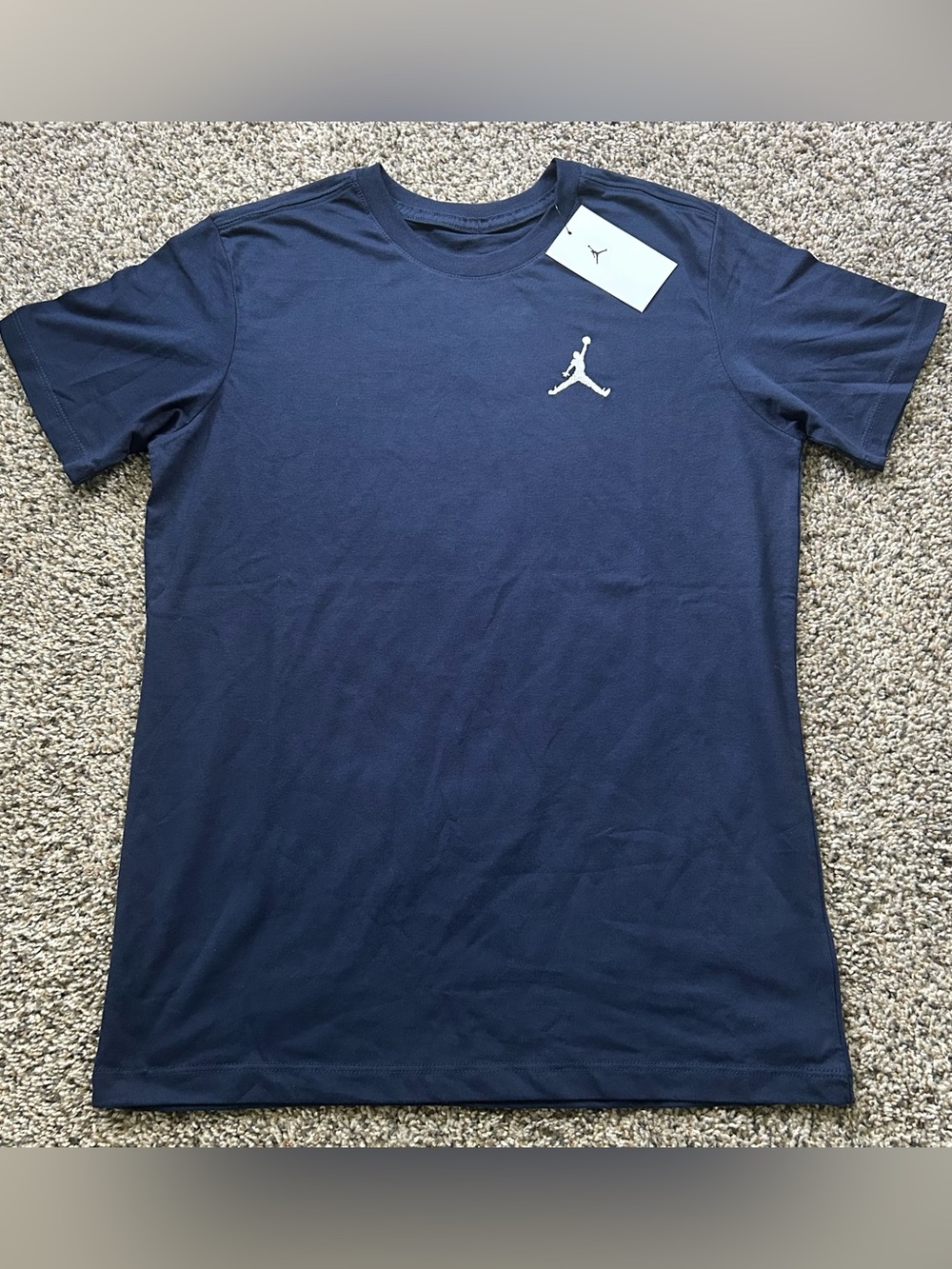 Nike Jordan Men's Navy Blue T-Shirt Size Extra Large Jumpman Logo DC7485-410